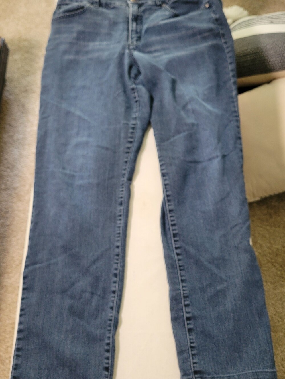 Bandolino Straight-Leg Dark Blue Jeans